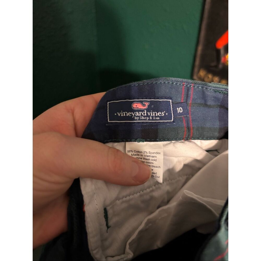 Vineyard Vines Boys Plaid Pants Sz 10 - Picture 3 of 4